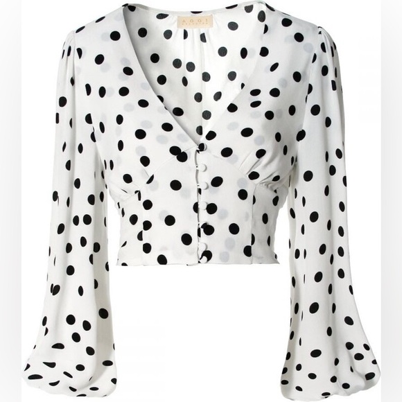 aggi by halewski Tops - AGGI By HALEWSKI Alicia Bit Of White Blouse Size 2